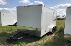 7x14 T/A Concession Shell,Vinyl Flooring - Enclosed Utility Trailers ...