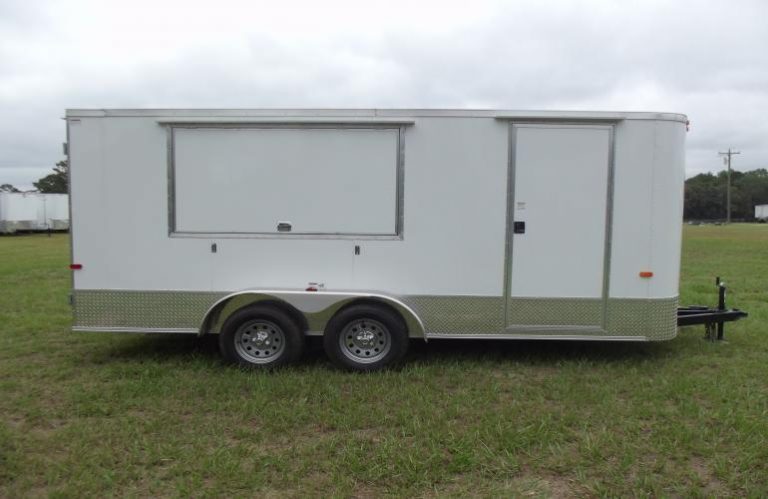 7 X 16 Tandem Axle Concession - Custom Trailers 