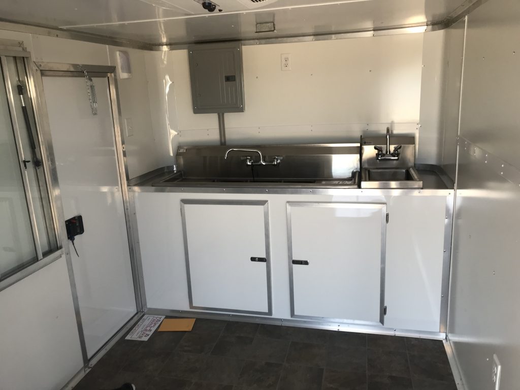 7x14 Single Axle Porch Concession Trailer - Sink Package - Finshed ...