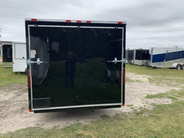 7x16 Black Tandem Axle Trailer