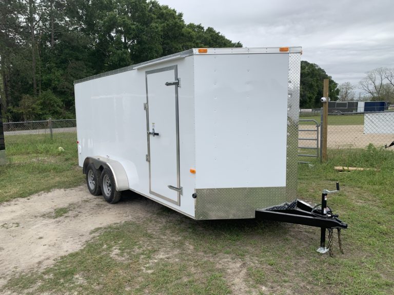 7x16 Tandem Axle Trailer With Extra Height - Enclosed Cargo ...